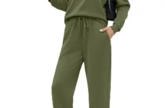 Ekouaer Women’s Two Piece Mock Neck Lounge Set for $13.99