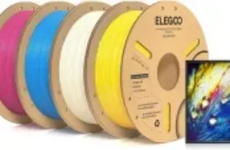 Elegoo PLA CMYK Bundle 3D Printer Filament (1.75mm, 4kg) for $38.99
