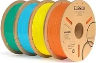 Elegoo PLA Plus CMYK 3D Printer Filament 1.75mm, 4kg – $38.99