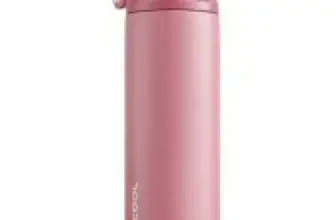 Encool 24oz Leakproof Insulated Water Bottle with Straw for $8.07