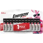 Energizer MAX Alkaline AA Batteries 24-Pack for $11.24