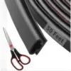 Fingwerk 50′ D-Shape Rubber Weather Stripping Door Seal Strip with Scissors for $11.51