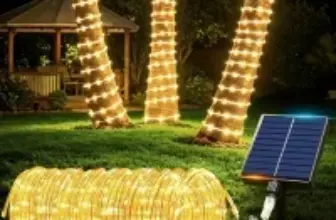 Flvoecn 66′ 200-LED Outdoor Waterproof Solar String Lights for $12.99