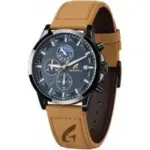 Giswoll Fashion Casual Analog Watch with Decorative Sun-Moon Dial for $16.99