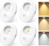 Glaresbot 3-Color Temp Dimmable Magnetic Motion Sensor Puck Light (4-Pack) for $15.49