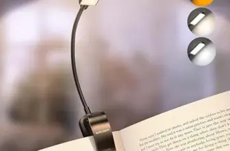 Glocusent USB-Rechargeable Book Light with 5 Brightness Levels and 3 Color Modes for $5.99
