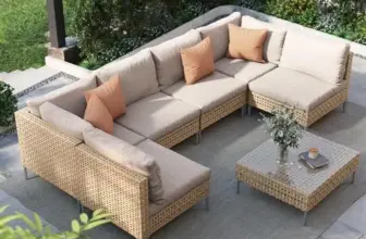 Grand Patio 7-Piece Wicker Patio Furniture Set for $300 $300.00