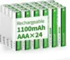 Granicell 1100mAh 1.2V AAA NiMH Rechargeable Batteries (24-Pack) for $11.24