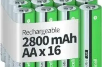 Granicell 2800mAh NiMH Rechargeable AA Batteries (16-Pack) for $10.45