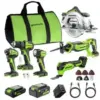 Greenworks 24V Power Tool Set – 6 Tools with Batteries & Charger for $351.99