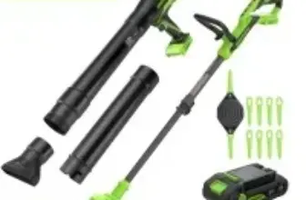 Greenworks PowerAll 24V 12″ String Trimmer & Blower Combo Kit for $99