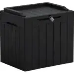 Greesum 31-Gallon Lockable Outdoor Storage Box in Dark Black for $22.49