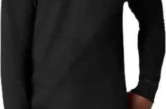 Hanes Men’s Beefy-T Henley Long Sleeve T-Shirt for $6.54