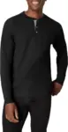 Hanes Men’s Beefy-T Henley Long Sleeve T-Shirt for $6.54