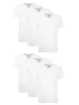 Hanes Men’s Cotton Moisture-Wicking V-Neck Undershirts 6-Pack for $13.99