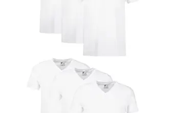 Hanes Men’s Cotton Moisture-Wicking V-Neck Undershirts 6-Pack for $13.99