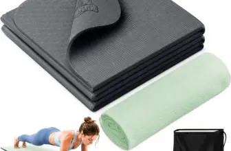 Hapbear Foldable Yoga Mat with Towel and Bag for $19.99