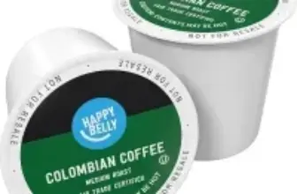Happy Belly Colombian Medium Roast Coffee Pods – 24 Count for $3.82