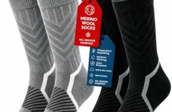 Hi Clasmix Merino Wool Cushioned Crew Hiking Socks 2-Pack for $8.99