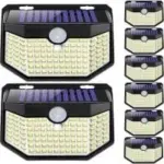 Hmcity 3-Mode 120-LED Motion Sensor Waterproof Solar Lights (8-Pack) for $21.49