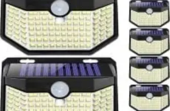Hmcity 3-Mode 120-LED Motion Sensor Waterproof Solar Lights (8-Pack) for $21.49
