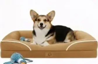 Homemate 36″x27″ Washable Leak-Proof Orthopedic Pet Bed with Toy for $23.99