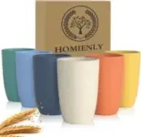 Homienly 12oz Unbreakable Wheat Straw Cup Set (6-Piece) for $6.99