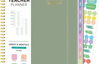 Homlive 2026-2027 Teacher Lesson Planner with 14 Checklists for $7.94