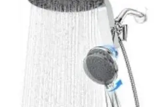 Hopopro 9″ Adjustable Dual Magnetic Shower with Handheld for $39.99