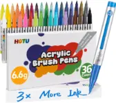 Hotu 6mm Non-Toxic Acrylic Paint Markers (36 Colors) for $11.49