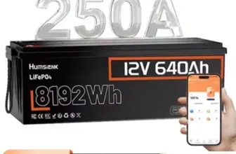 Humsienk 12V 640Ah LiFePO4 Battery with 250A BMS and Bluetooth for $774.96
