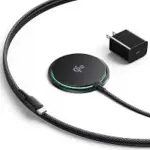 INIU Qi2 Magnetic Wireless Charger 15W with Adapter – $9.79