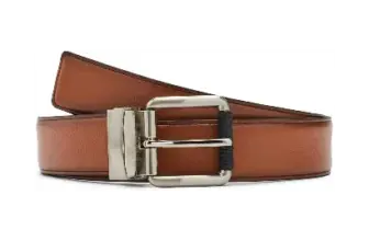 IZOD Men’s Reversible Leather Belt in Black/Brown for $14.40