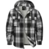 Jacketown Men’s Zip Up Fleece Flannel Jacket for $14.99