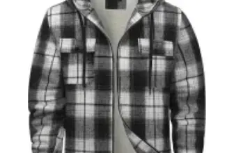 Jacketown Men’s Zip Up Fleece Flannel Jacket for $14.99