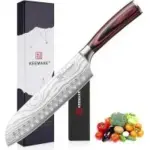 Keemake 7″ Stainless Steel Santoku Chef Knife for $16.49