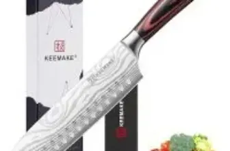 Keemake 7″ Stainless Steel Santoku Chef Knife for $16.49