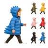 Kids Dinosaur Hooded Zip Front Coat for $17.99