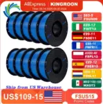 KINGROON 10KG PLA Filament 1.75mm – 10 Rolls Black for $54.05