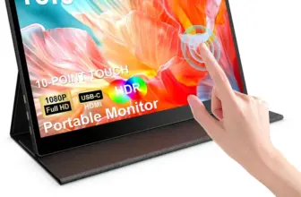Kooforway 15.6″ FHD Touchscreen Portable Monitor for $64.50