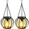 Kooper 800mAh Waterproof Vintage Metal Solar Lanterns (2-Pack) for $12.99