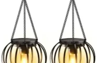Kooper 800mAh Waterproof Vintage Metal Solar Lanterns (2-Pack) for $12.99