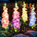 KOOPER 4-Pack Solar Delphinium Flower Lights for $14.49