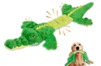 Letsmeet Large Squeaky Alligator Dog Toy Now $5.99
