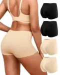 LEVAO Seamless Boyshort Underwear 4-Pack for $8.49