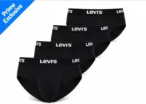 Levi’s Men’s Solid Basic Briefs 4-Pack for $16.99