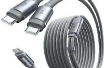 Lisen 2-in-1 6″ 140W Dual Split USB-C Cable for $12.99