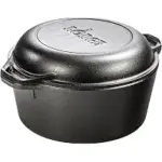 Lodge Cast Iron Double Dutch Oven 2-in-1 Combo – $29.35