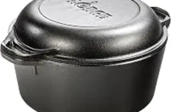 Lodge Cast Iron Double Dutch Oven 2-in-1 Combo – $29.35