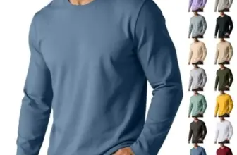 Long Sleeve Crewneck Cotton T-Shirt for $8.35